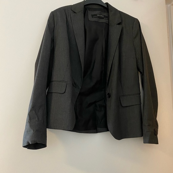 Dark Grey Zara Blazer - Picture 2 of 4